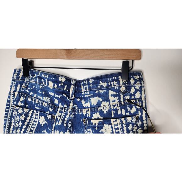 Free People Stripe Bali Flare Stretch Jean Women’s Blue Sz 27 Garage-Color Halo - Picture 4 of 10